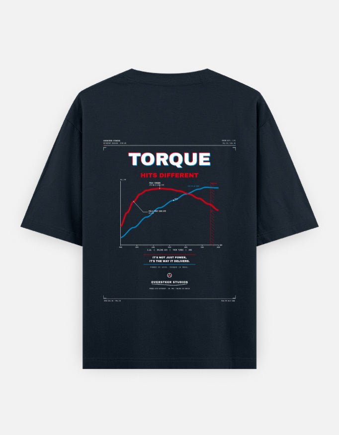 Torque Hits Different Oversized Tee - Oversteer Studios